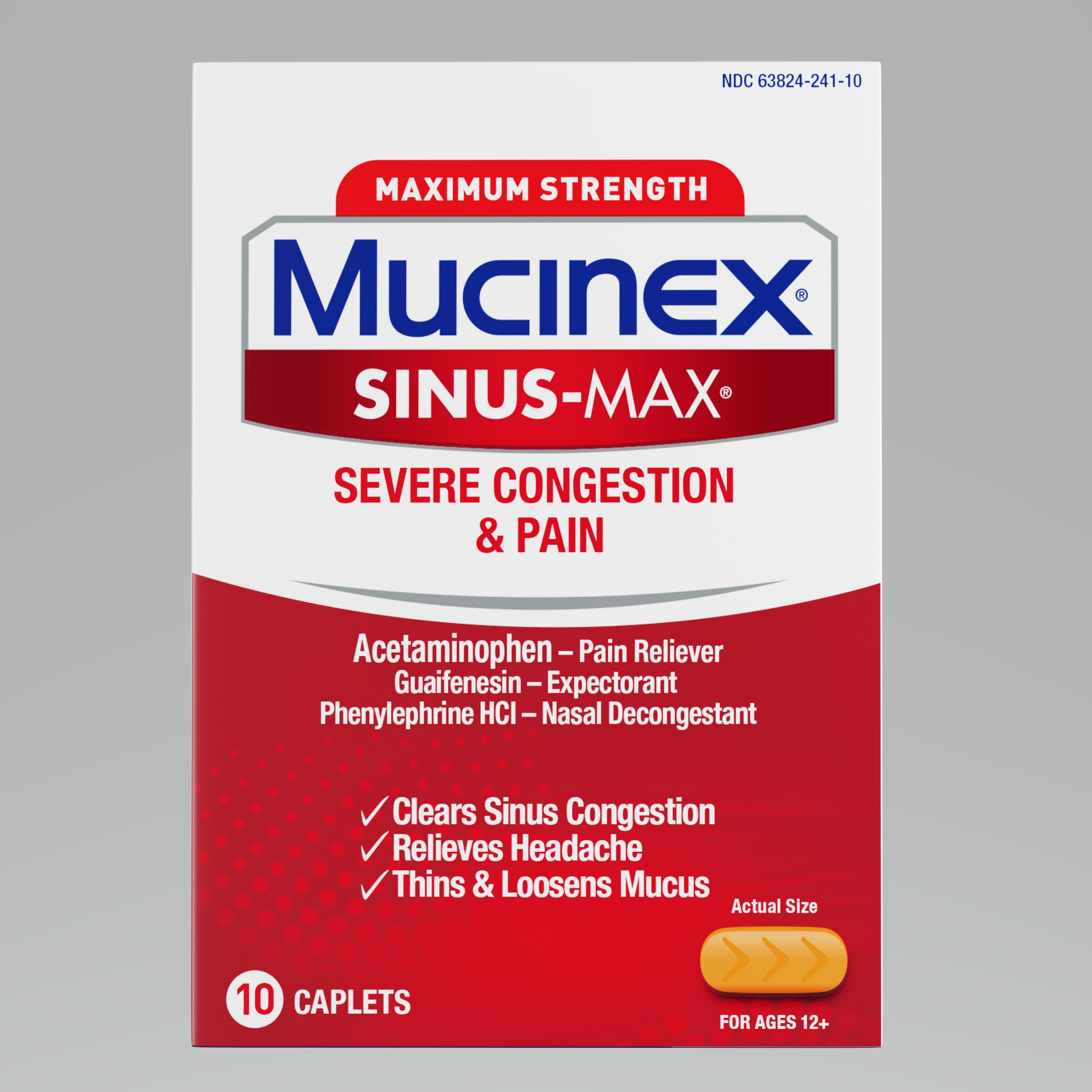 MUCINEX® SINUS-MAX® - Severe Congestion & Pain
